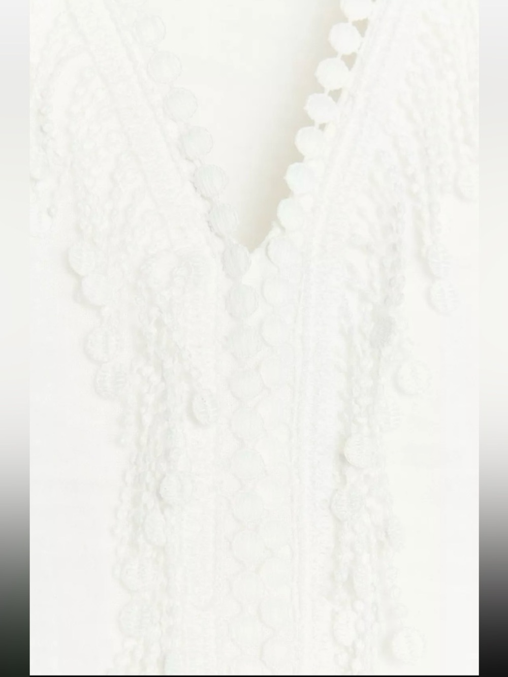 New ZARA Cotton Kimono V-Neck Blouse - Picture 7 of 7